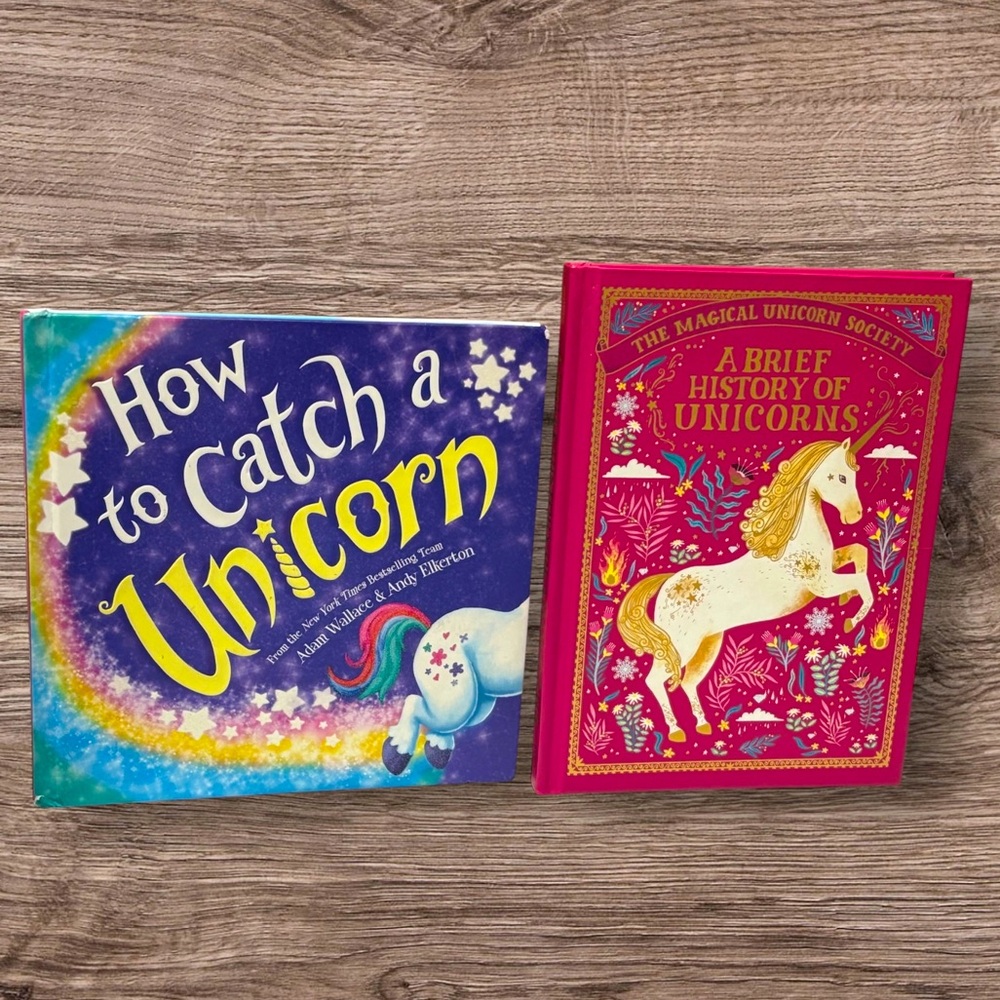 Set of 2 Unicorn Books